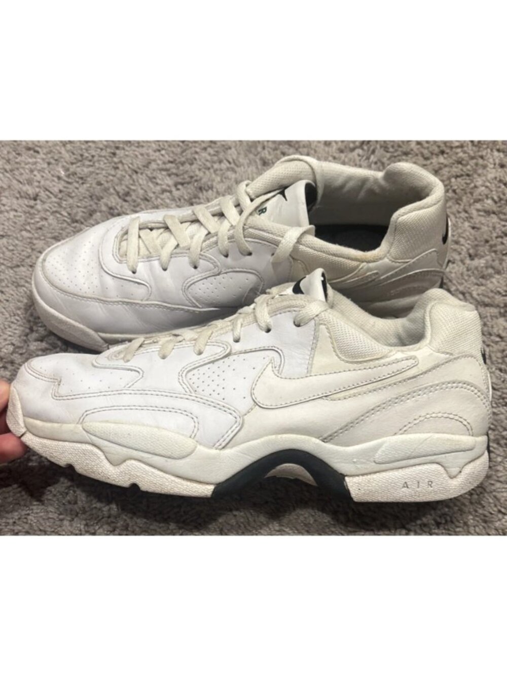 Rare Vintage Mens Nike size 11 960709 White DRC Court Tennis Shoes